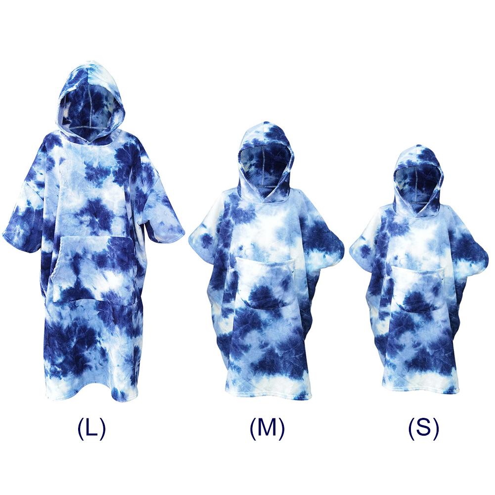 Полотенце-пончо для серфинга. Многофункциональный халат с капюшоном для водных видов спорта. Быстросохнущее пляжное одеяло из микрофибры с большими карманами. Полотенце для купания.