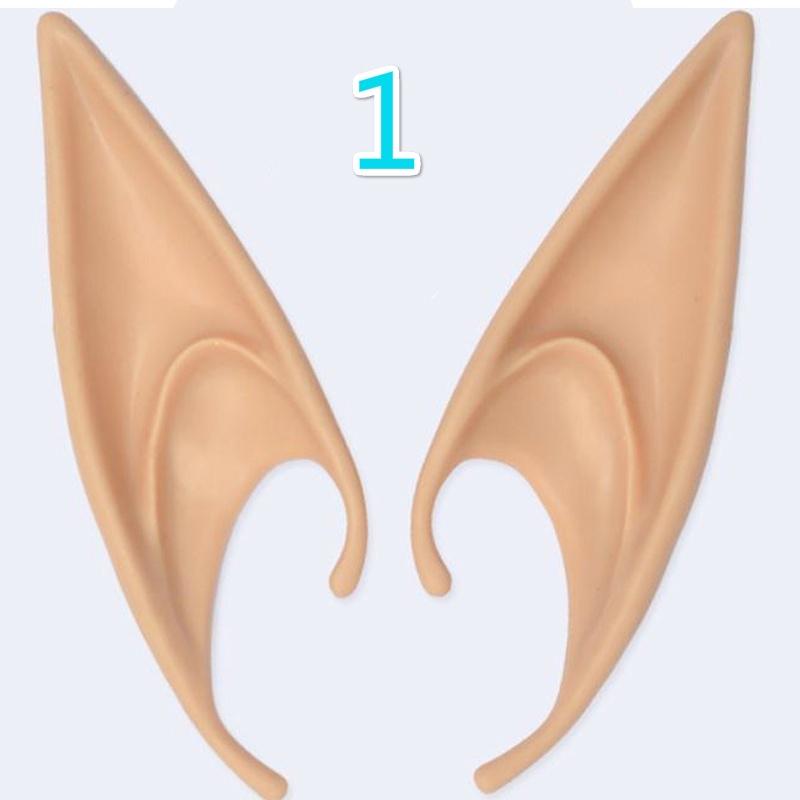 Уши феи, аксессуары для косплея, латексные аксессуары для Хэллоуина, вечеринки, аниме, мультяшные остроконечные протезы, реквизит