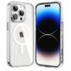 Transparent Case for iPhone 15 PRO MAX - Silicone with Integrated Magnetic Circle Phonillico®