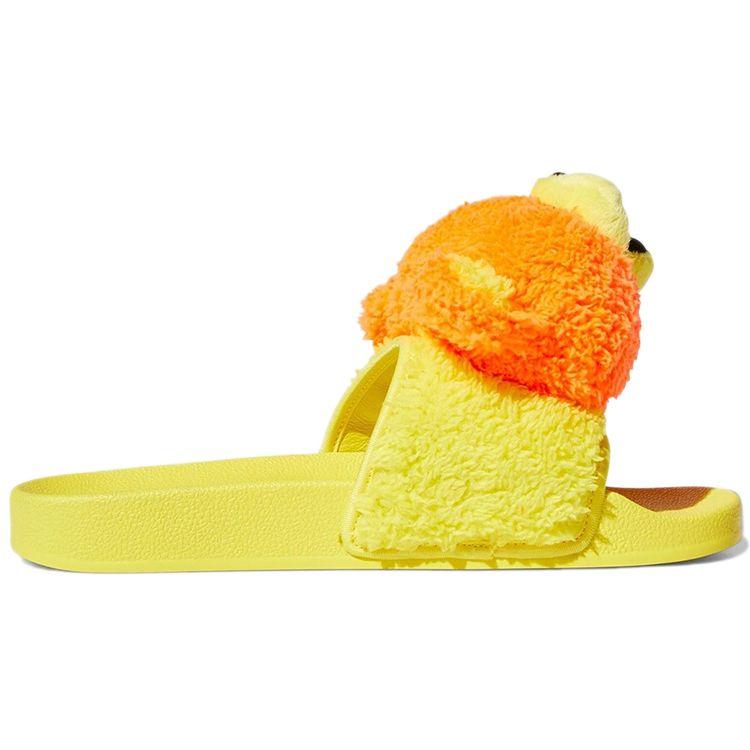 Jeremy Scott x adidas Adilette Slide JS Bear Унисекс Кроссовки Желтый Солнечно-оранжевый Ярко-желтый Q46582