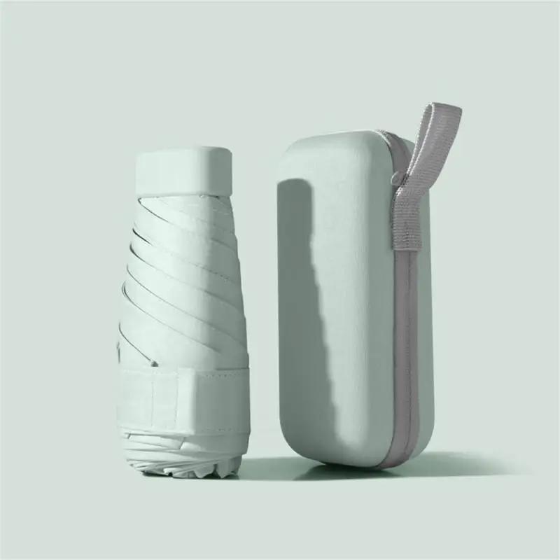 1 шт. Популярный многоцветный складной портативный мини-зонт, шестисложенный зонт, зонт двойного назначения для дождливой и солнечной погоды