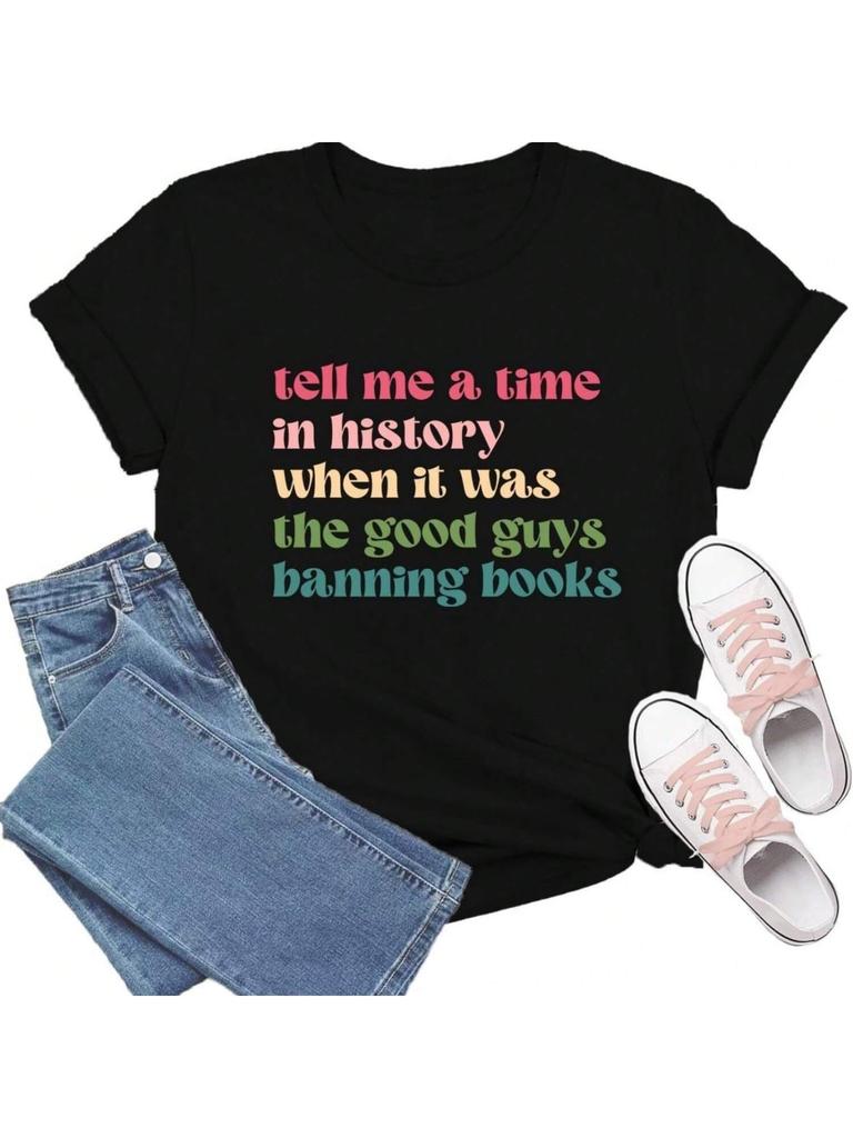 Book Shirts For Women Book Lover T-Shirt Reading Tee Teacher Tops
