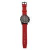 Men Multifunctional Quartz Watch Silicone Strap Water Resistant Wristwatch Chronograph Quartz Watch