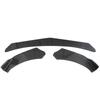 Carbon Fiber Look Universal 3Pieces Car Front Lip Chin Bumper Body Kits For Honda For Civic