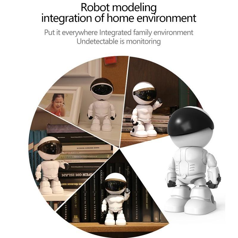 2MP Робот PTZ Wi-Fi IP-камера Внутренние камеры видеонаблюдения с Wi-Fi Умный дом AI Обнаружение человека Беспроводная камера видеонаблюдения