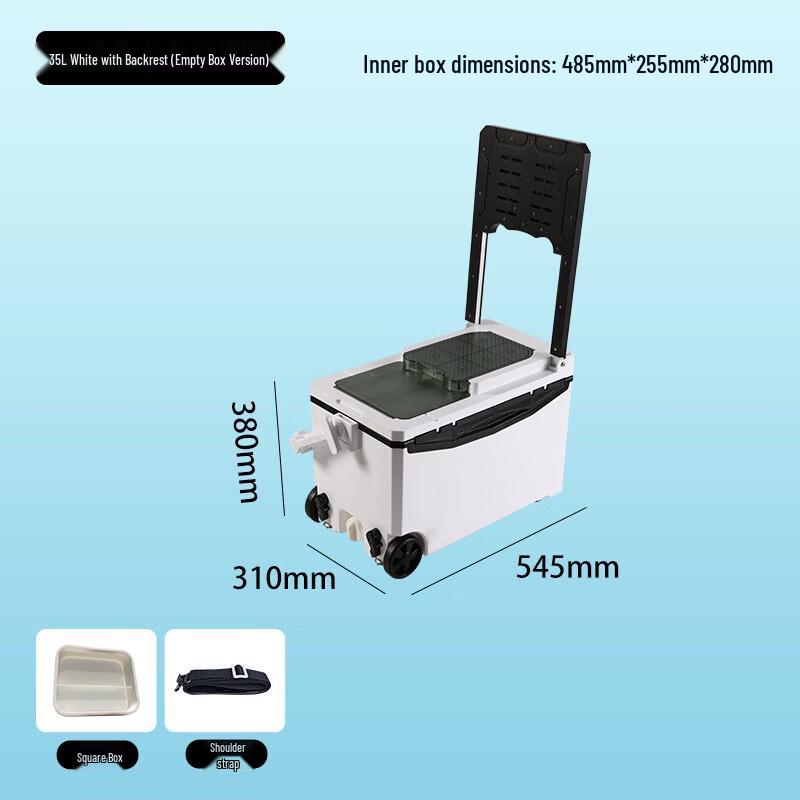 Wingning 35L Многофункциональный утепленный рыболовный ящик с держателями для удилищ