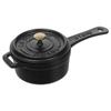 Staub Кастрюля черная маленькая литая эмалированная кастрюля для одной руки японская кастрюля "Маленькая 10 см" [Авторизованный продукт] 40509-537