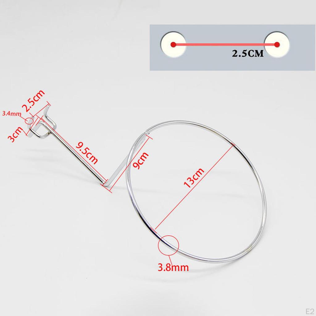 Стойка для шляп для крепления на перфорированную панель, держатель для кепок, диаметр 13 см