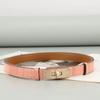 Women's Adjustable Genuine Leather Alligator Pattern Belt