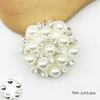 Ювелирные изделия из цветка с жемчужинами из бриллиантов, высококачественные аксессуары из сплава, стразы, популярные кнопки, сделай сам, 10 шт./компл., поставка кристаллов