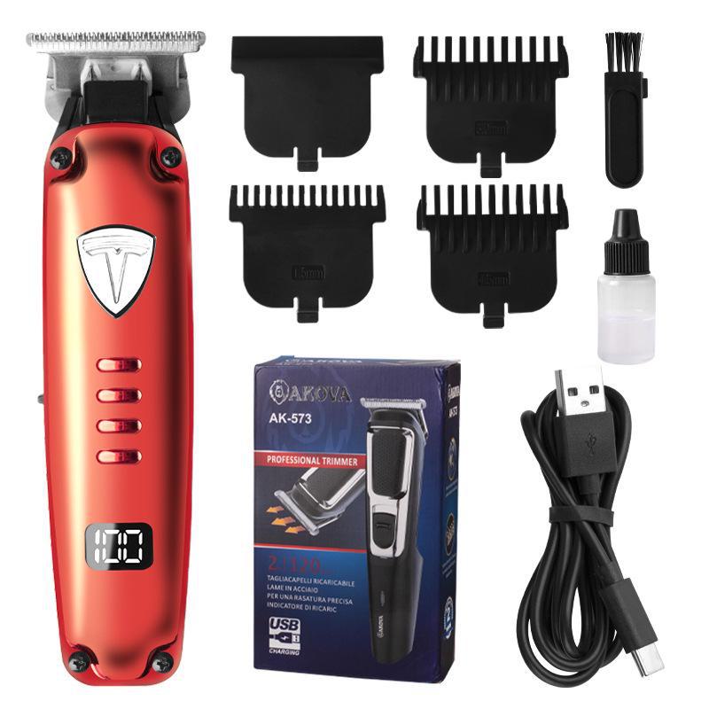 Цифровой дисплей USB перезаряжаемая машинка для стрижки волос - электрический триммер для волос и бритва