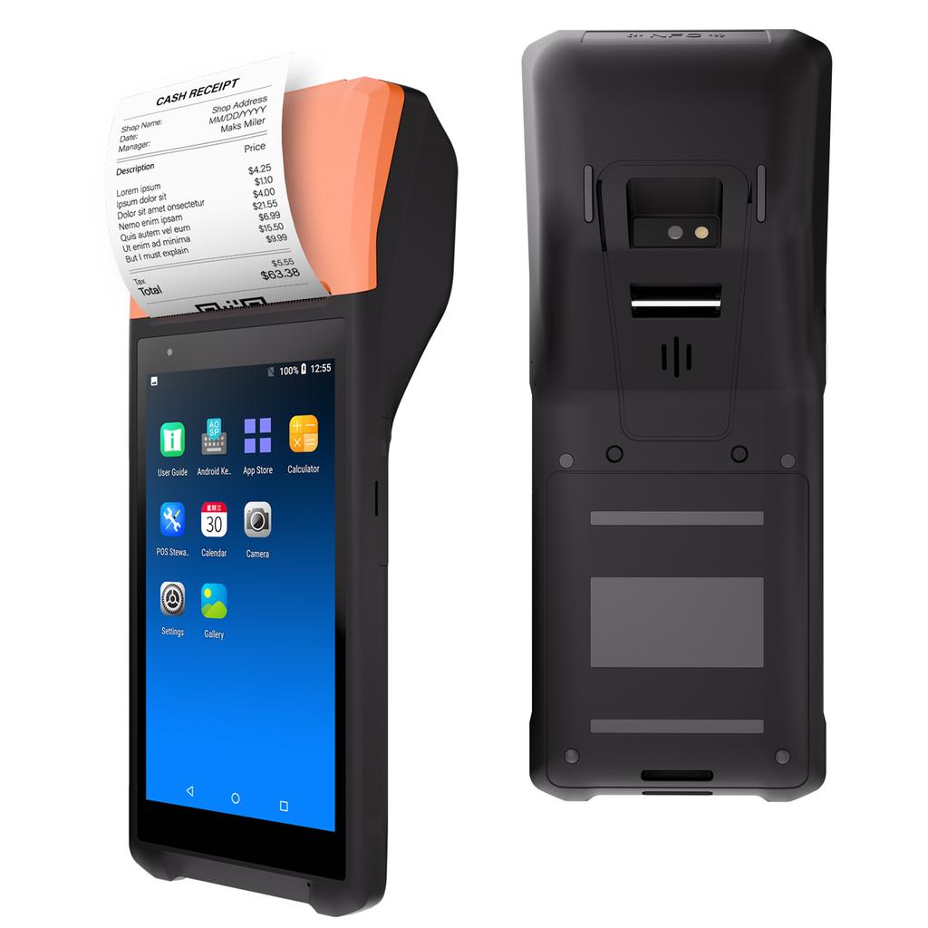 Android 11.0 Barcode Scanner 2D 1D Handheld POS Terminal 5.5 Inch Touchscreen PDA Scanner 2MP Camera for Warehouse