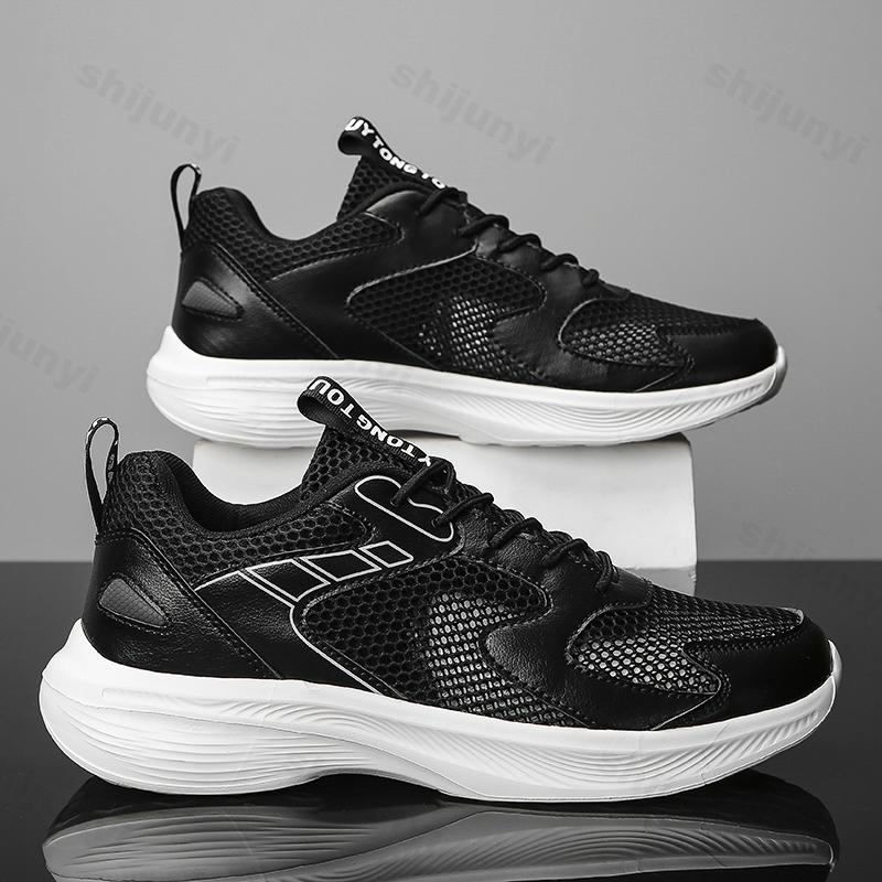 Fashion Men's Casual Sports Shoes 2025 Summer New Mesh Breathable Versatile Non Slip Shoes Comfortable Height Increasing Chunky sneakers
