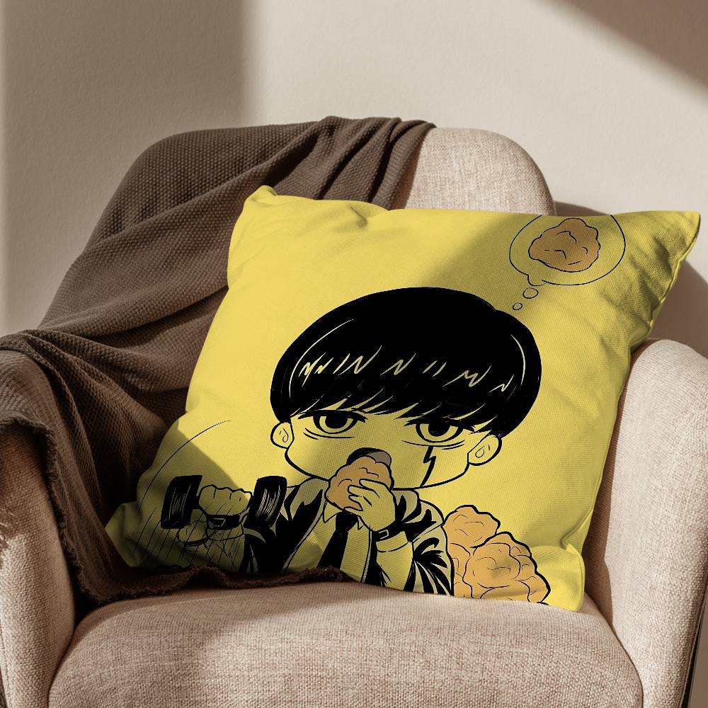 Взбодрись Чехол на подушку MMob Psycho 100 Диван Гостиная Спальня Изголовье Спинка Подушка Квадратная подушка Время для сна