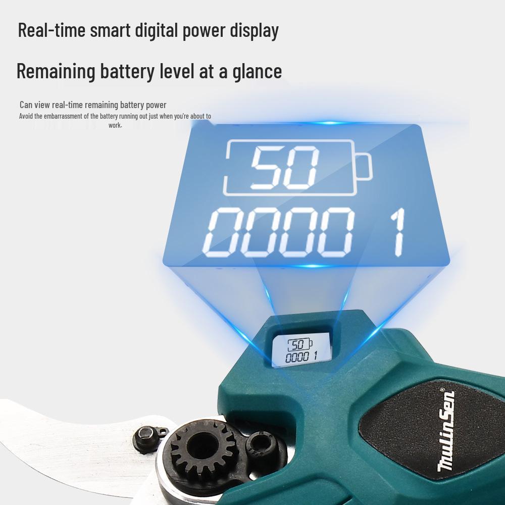 Rechargeable 4.0V Lithium Pruning Shears - Electric Gardening Scissors for Thick Branches and Fruit Trees