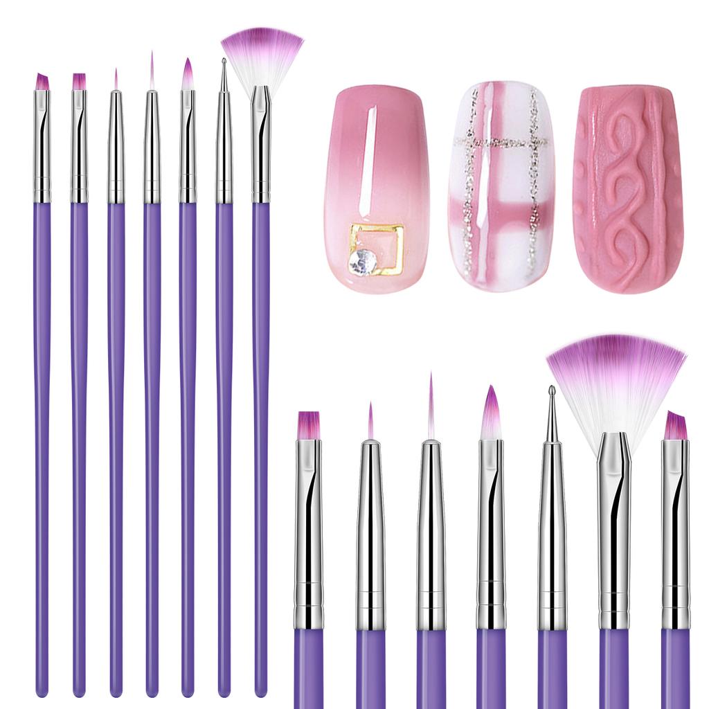Monja набор кистей для дизайна ногтей