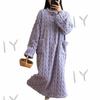 Толстая жаккардовая пижама из кораллового вельвета с добавлением вельвета, зимняя пижама, теплая домашняя одежда, пижама