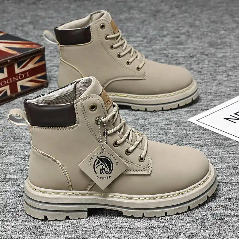 Flat-heeled Tan Summer Boots Tall Shoes Men's Red Boot For Men Sneakers Sports Portable Racing Super Comfortable Branded