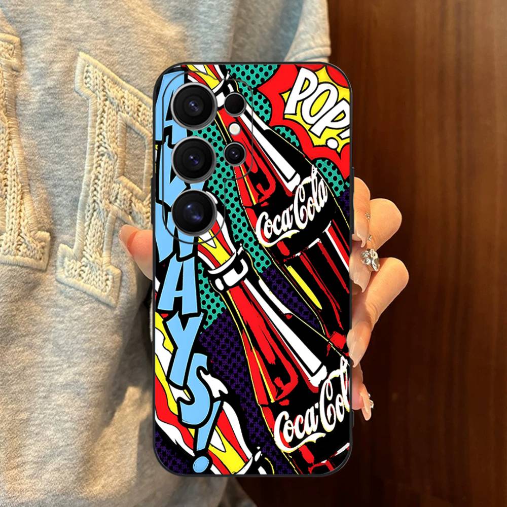 Чехол для телефона Hot C-Coca Drinks C-Cola для Samsung S 24 Fe 25 Ultra Plus 20 Lite 21 30 22 23 24 22 Ultra 5G Fundas