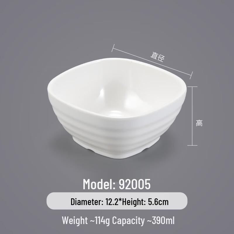 Белые melamine коммерческие миски для риса и супа