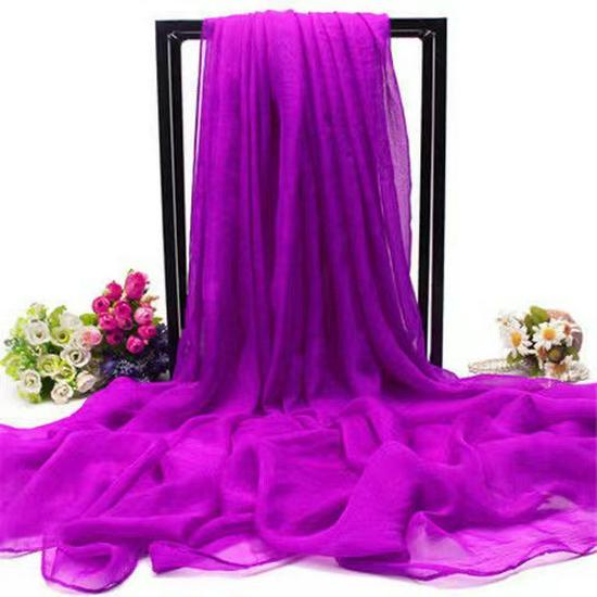 Очень большой ярко-красный шифоновый шарф для весны и лета – Универсальная солнцезащитная шаль для пляжа, танцев или вечеринки.