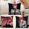 Anime M-Makima Cushion Cover Car Throw Pillow Case For Sofa Car Christmas Gift 40x40cm 45x45cm