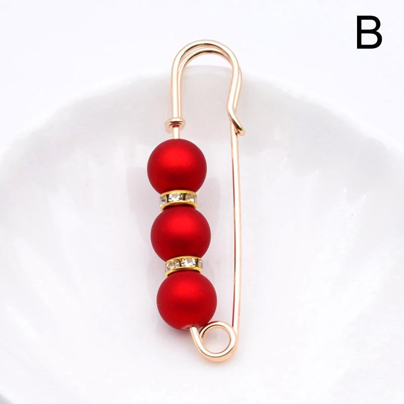 1PC Elegant Simulated Pearl Women Jewelry Accessories Brooches Clothing Ornament Rhinestone