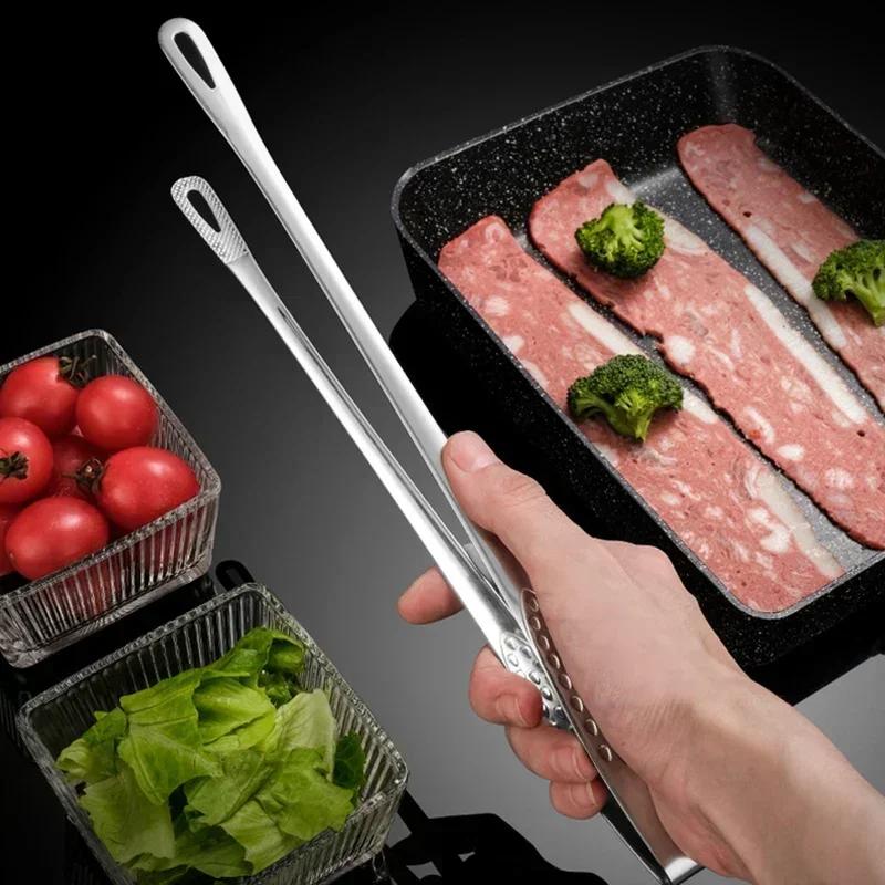 1PC Kitchen Tongs Korean Barbecue Tongs Clip Anti-scald Bread Clip Buffet Food Clip Kitchen Tools