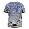 Мужская модная футболка с коротким рукавом и вышивкой с коротким рукавом и принтом на весну и лето