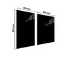 GLASS CUTTING BOARD 40+60x52 BLACK 7in1