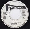 7-дюймовая пластинка FRANKIE PAUL Wanna Be Your Friend NONE Studio One 1993 Ямайка Регги Ска Даб Б/у