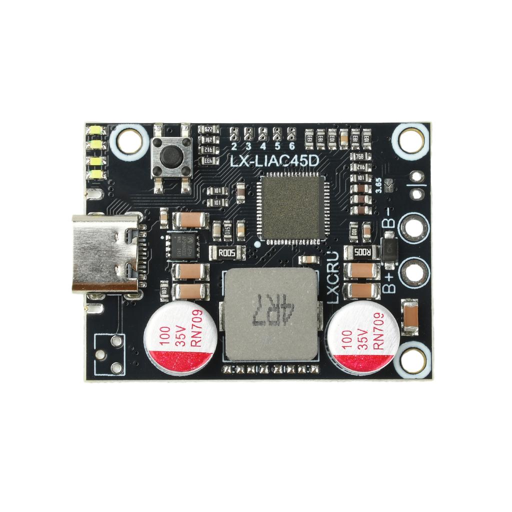 Модуль Power Bank с быстрой зарядкой PD 45 Вт 2-6S Плата основного модуля DIY Power Bank Поддерживает литий-ионные и литий-железо-фосфатные аккумуляторы