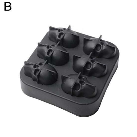 Форма для ледяных шариков в виде черепа, гибкий силиконовый лоток для льда для коктейлей, виски, Хэллоуина, хоррор-тематики, устройство для изготовления кубиков льда для жутких вечеринок, готических мероприятий