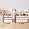 Wooden Beer Caddy Picnic Beer Carrier Box Beer Bottle Holder Vintage Style Tote for 4 or 6 Bottles BYOB Parties BBQs