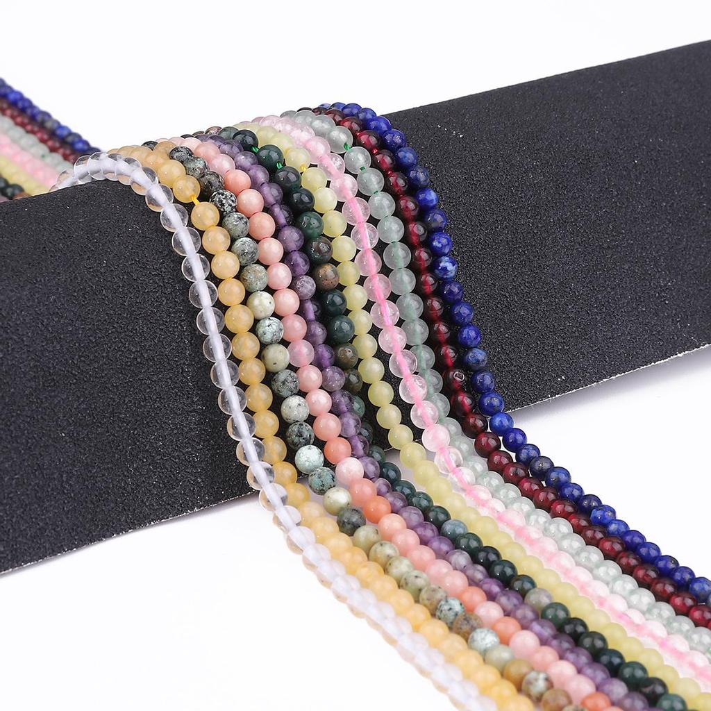 Натуральный камень, разноцветные агаты, нефрит, яшма, круглые свободные бусины для изготовления ювелирных изделий, браслет, ожерелье, аксессуары, 15 дюймов, нить