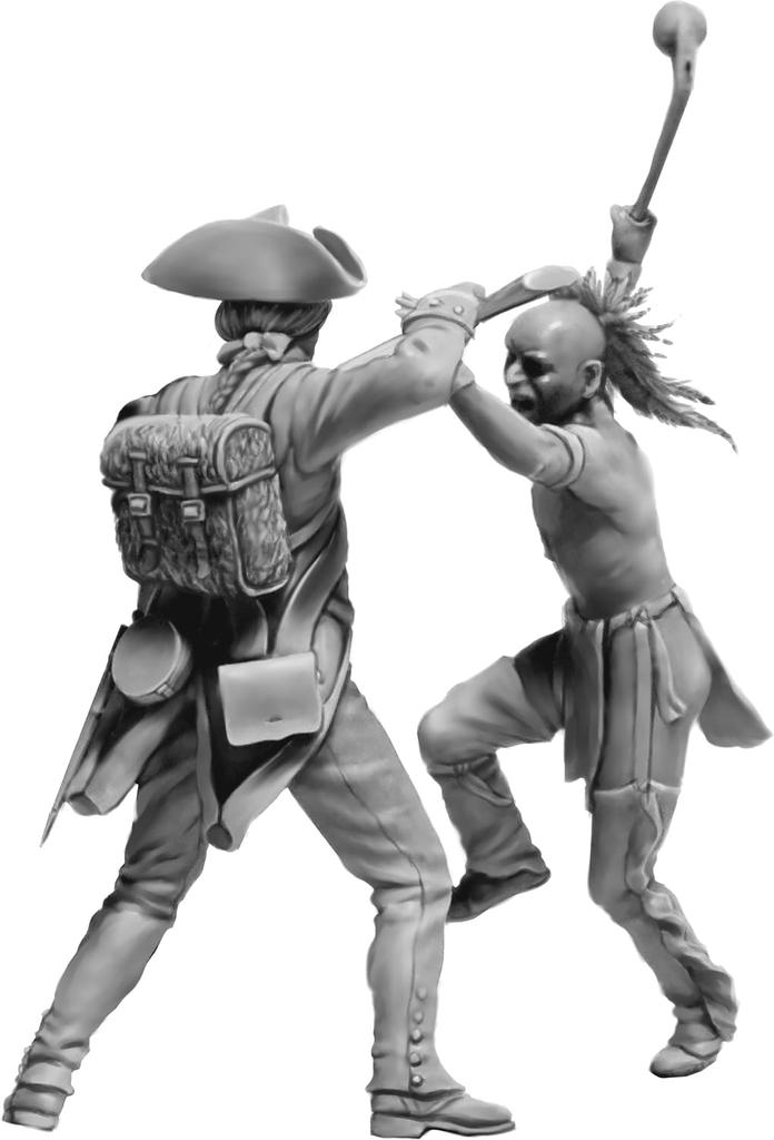 Master Box Индейская серия Могикане и британские солдаты 18 века 4 пластиковые модели MB35236 1/35 №7