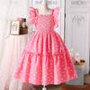 Элегантное платье для девочек, летнее детское модное платье Love Sweet Halter Princess Dress