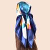 High Quality Shawl Satin Silk Square Scarf Women Flower Neckerchief Ladies Headband Hair Bands Print Foulard Hijab Wraps Bandana