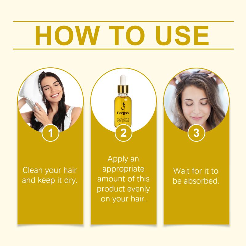 Hoegoa Nourishing Hair Oil Smooths Frizzy Hair Deep Moisture For Dry Scalp Daily Hair Care Solution