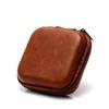 USB Data Cable Storage Bag Leather Earphone Headset Cover Protector Mini Portable Zipper Headphone Case Earbuds Pouch Box