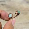 Кольцо с амазонитом, медное кольцо, изготовленное методом гальванопластики, ювелирные изделия с амазонитом ручной работы, регулируемое кольцо, красивые кольца с драгоценными камнями, ювелирные изделия, изготовленные гальваническим способом для подарка