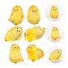 OATIPHO 15 штук Светящийся маленький толстый цыпленок цыпленок Мини цыпленок Светящиеся маленькие цыплята Кукольный цыпленок Моховой пейзаж цыпленок издание Пасха