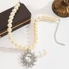 Luxury Necklace Earrings Set Rhinestone Inlaid Women Jewelry Set  Bridal