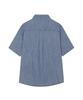DECET Denim Work Short Shirts Dcsh010Lightblue