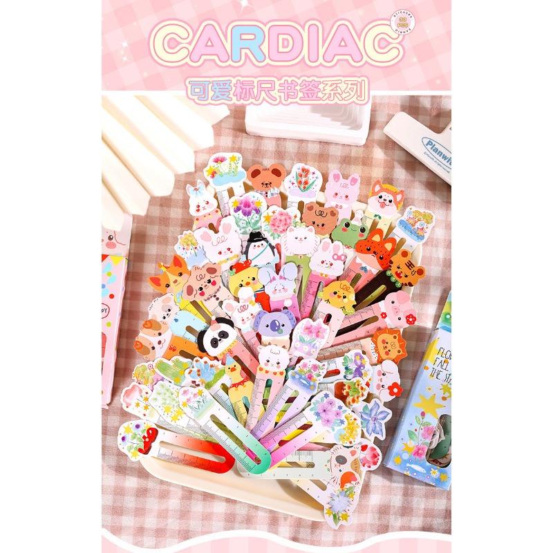 Cute Animal Creative Ruler Bookmark For Children Students Reading Stationery Gift