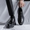 British Leather Shoes Men's Business High-end Spring and Autumn Men's Casual Leather Shoes Wide Head with Suit Wedding Shoes 85675-R