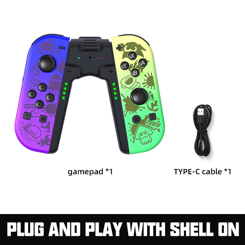 Сменный контроллер Joy для Switch Oled Lite Joypad L/R Съемный геймпад с датчиком движения/вибрацией/6-осевой гироскопической рукояткой для зарядки