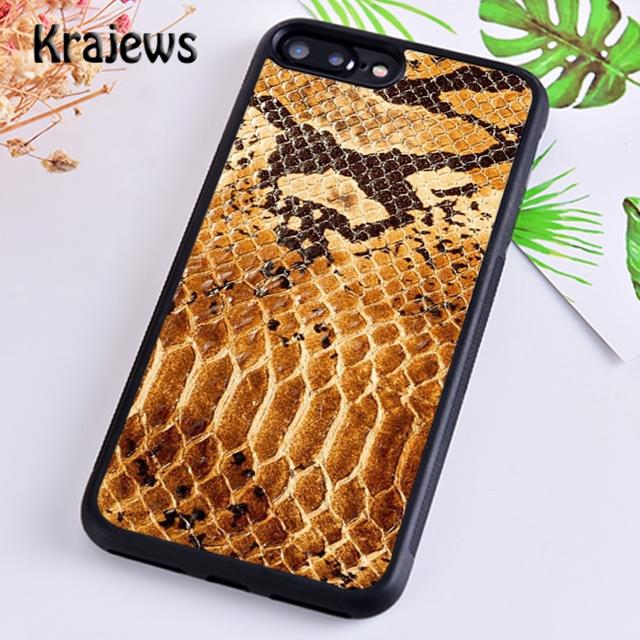Krajews Cool Snake Texture Phone Case Cover For iPhone 17 Air 16 15 14 plus 12 13 pro max coque Shell Fundas