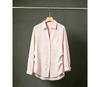 Simple solid color lazy wind V-neck long-sleeved shirt women's 1116 early spring new commuter casual loose versatile top