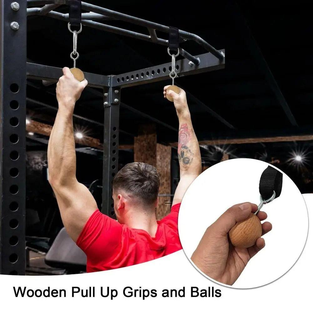 Wooden Forearm Trainer Ball-shaped Finger Strengthener Grip Strength Trainer Bouldering